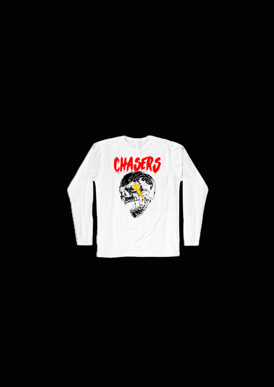 Chasers Pressure Tee LS-white