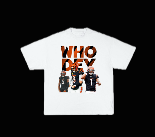 Who Dey shirt-white