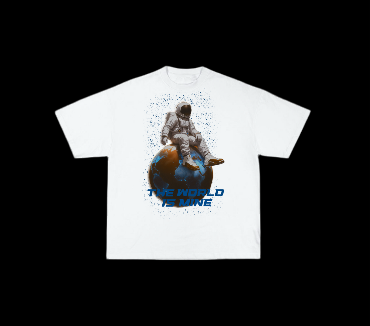 The world is mine ultra weight Tee-white