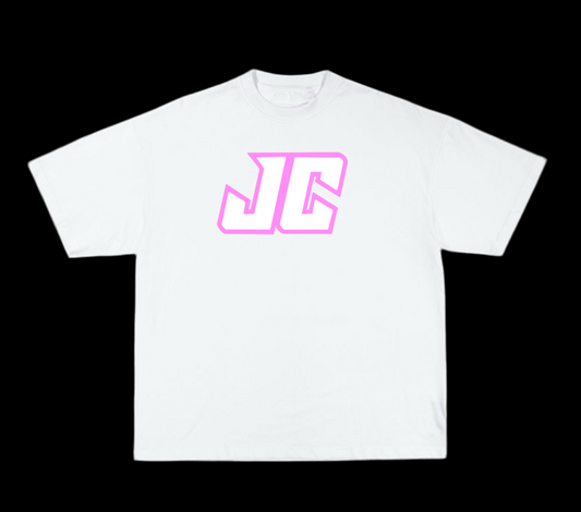 Official JC Tee-white/pink