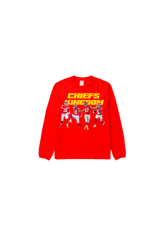 Chiefs kingdom LS tee-red