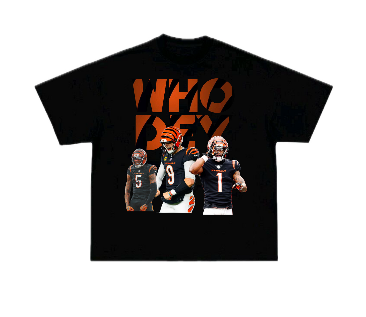 Who Dey shirt-black