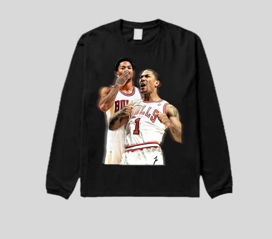 Derrick Rose LS Tee-black