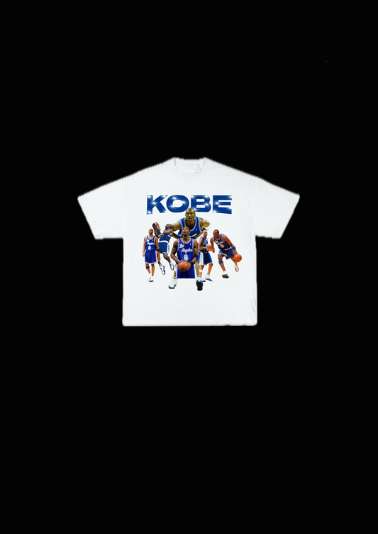 Kobe French Blue tee-white