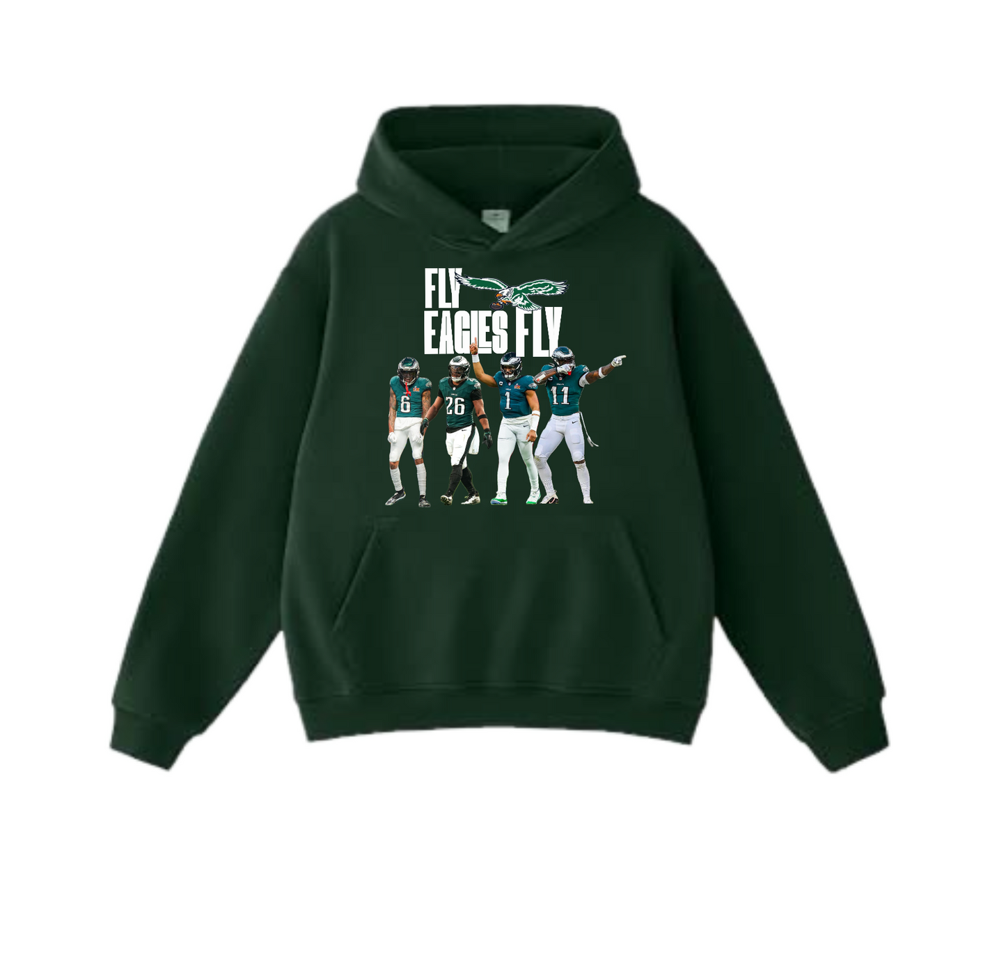Eagles fly hoodie-green